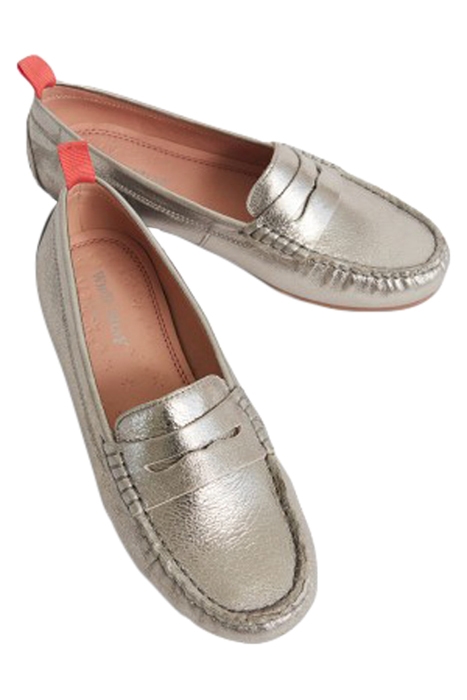 DRIVING MOCCASIN SLV TN MET 2