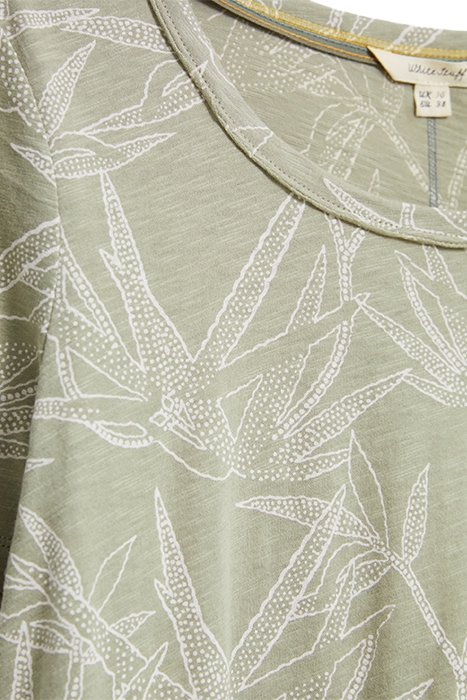 EZRA SCOOP PRINT TEE GREEN PRINT 5