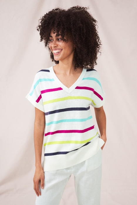 MIDSUMMER  STRIPE JUMPER WHITE 2