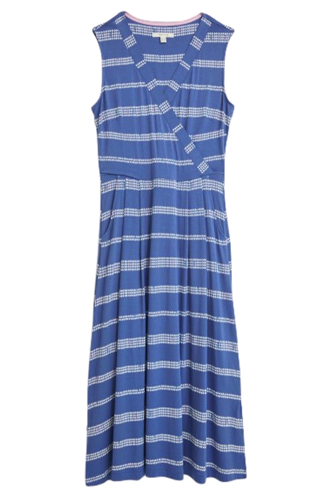 BRIDGET ECO VERO JERSEY DRESS BLUE MULTI 1