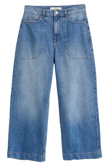 TIA WIDE LEG CROPPED JEAN  DENIM 1