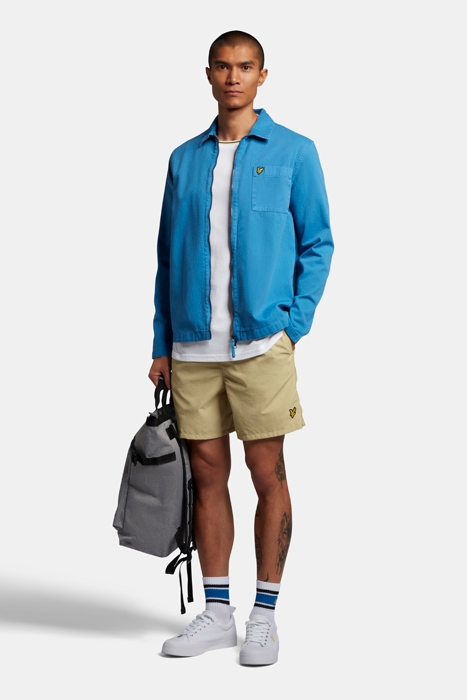 WASHED TWILL OVERSHIRT SPRING BLUE 3