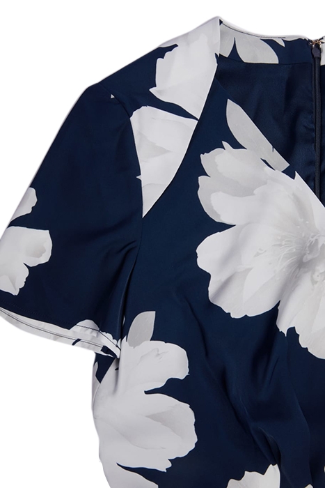 MICKY SOLID DRESS FALLING FLORAL 7