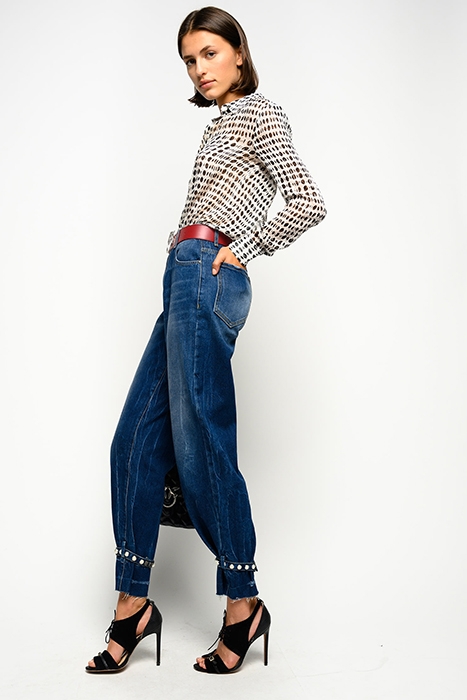 NICCOLO CAMICIA DEVORE ST.POIS WHITE/BLACK 6