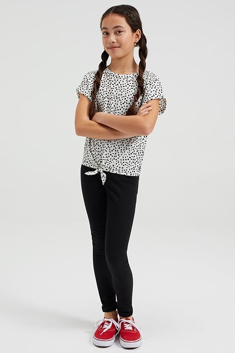 MEISJES BLOUSE MET KNOOPDETAIL EN DESSIN WHITE 3