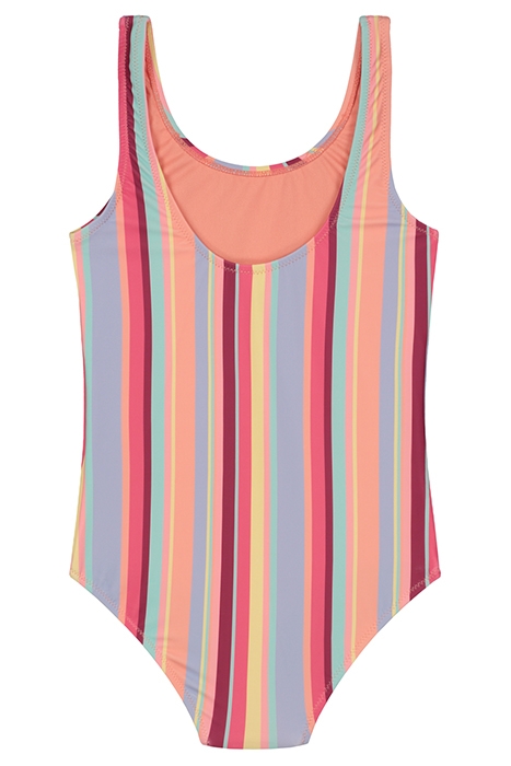 GIRLS RUBY SWIMSUIT MYKONOS STRIPE BLUSH PINK 2