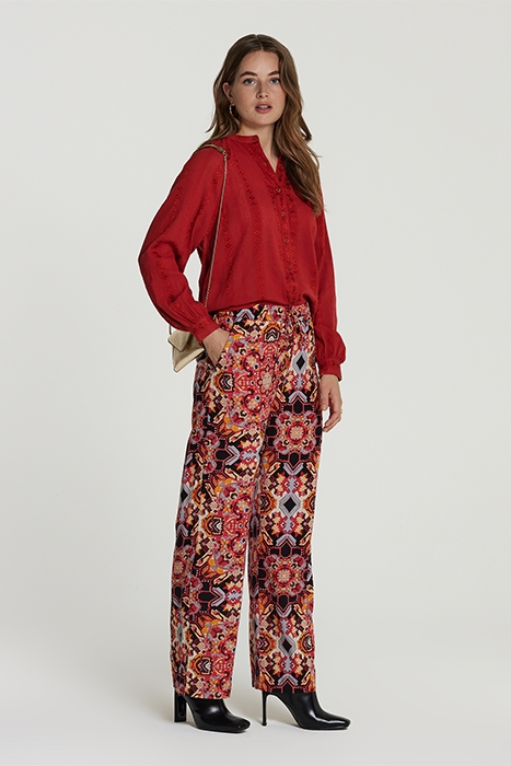 LADIES PLYMOUTH BLOUSE CLOVER STRIPE 5