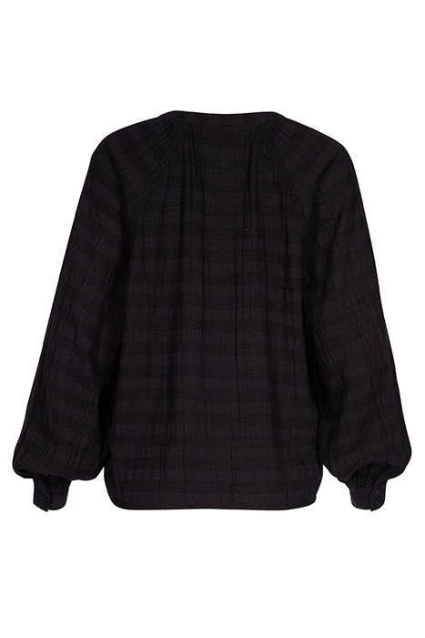 LADIES PLYMOUTH BLOUSE TASMANIA STRIPE BLACK 5