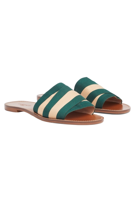 WINNIE SLIPPERS GREEN/NUDE 2