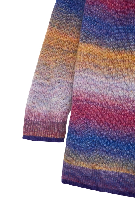 SPACE DYE KNITTED TUNIC PINK MULTI 3