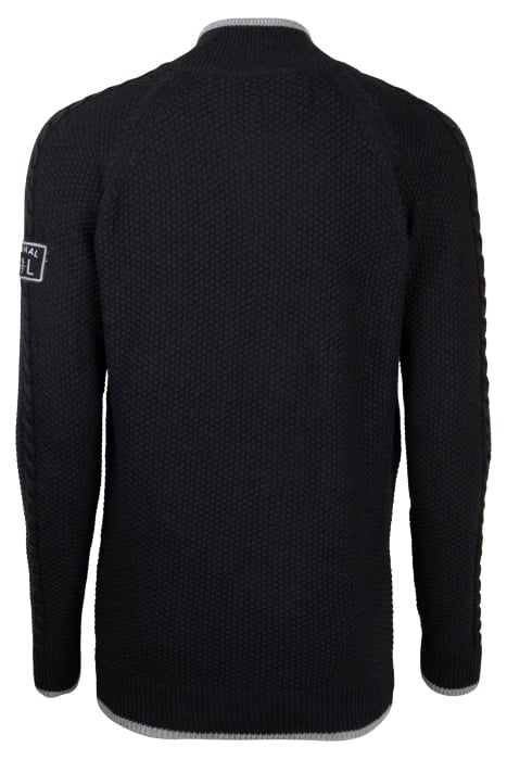 KEN HALF ZIP KM F19 DARK GREY MELANGE 2