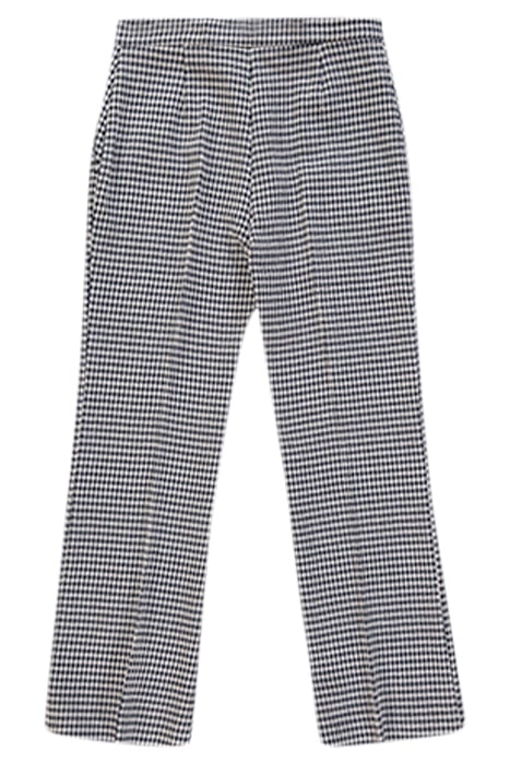 GAIO 4 PANTALONE VICHY STRETCH NAVY/ECRU 4