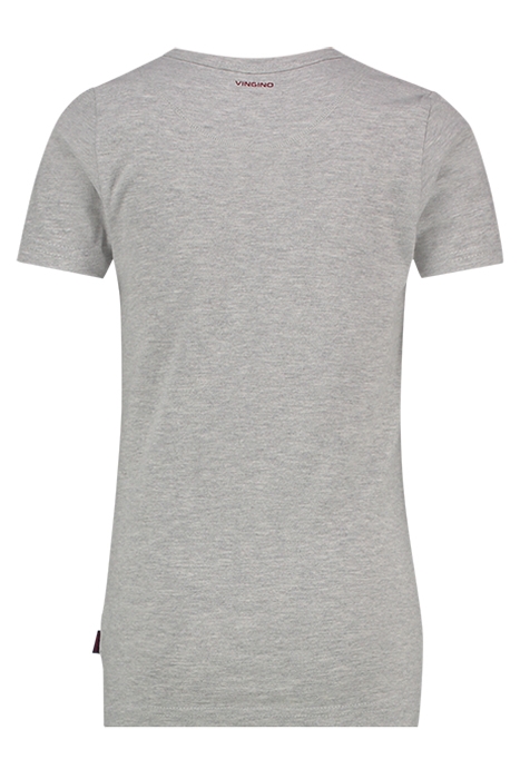 SHORT SLEEVE V NECK TS BOYS GREY MELE 2