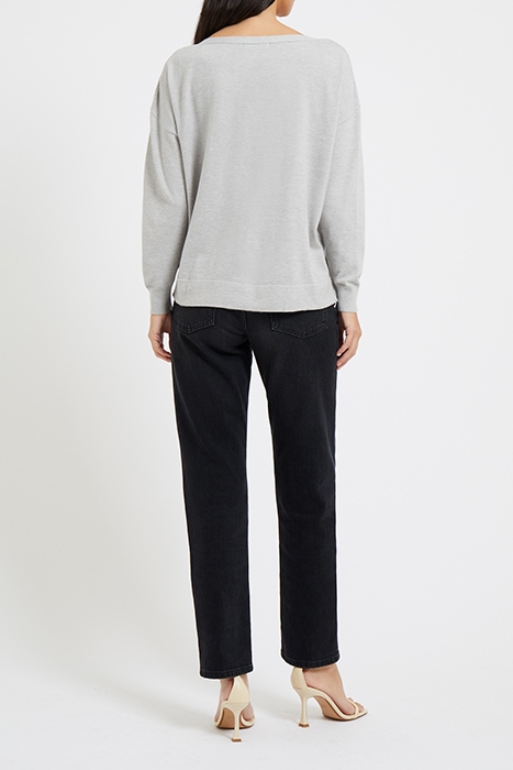 SUPERSOFT SCOOP NECK KNITS LIGHT GREY MEL 4