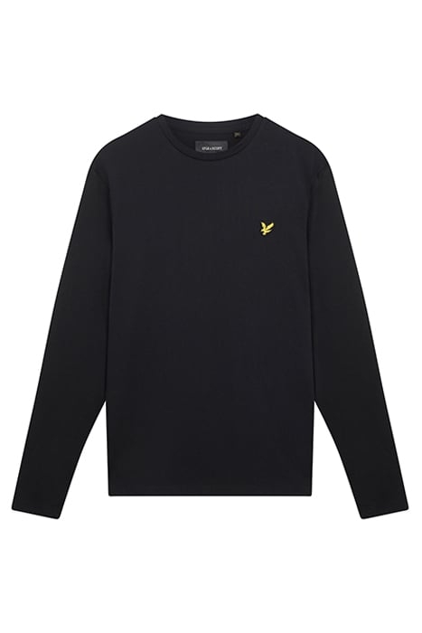 PLAIN L/S T-SHIRT JET BLACK 5