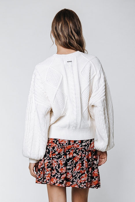 HANNAH PAISLEY FLOWER SKIRT WARM ORANGE 2