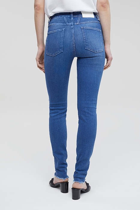 CLOSED WOMEN SKINNY PUSHER LONG JEANS MID BLUE 2