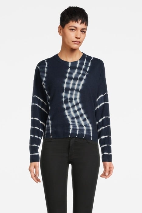 TARAMUNDI MAGLIA 100% CACHEMIR BEIGE/BLUE 1