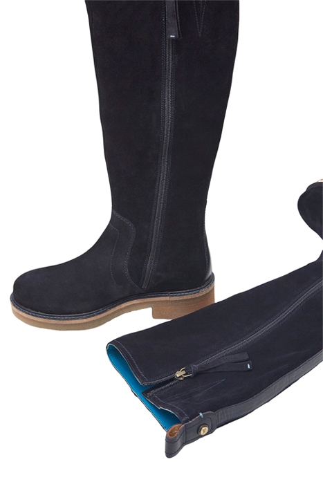 CATHERINE CREPE KNEE HIGH BOOT DARK NAVY 4