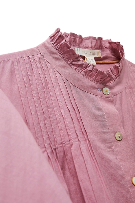 PAIGE COTTON BLEND SHIRT MID PINK 5