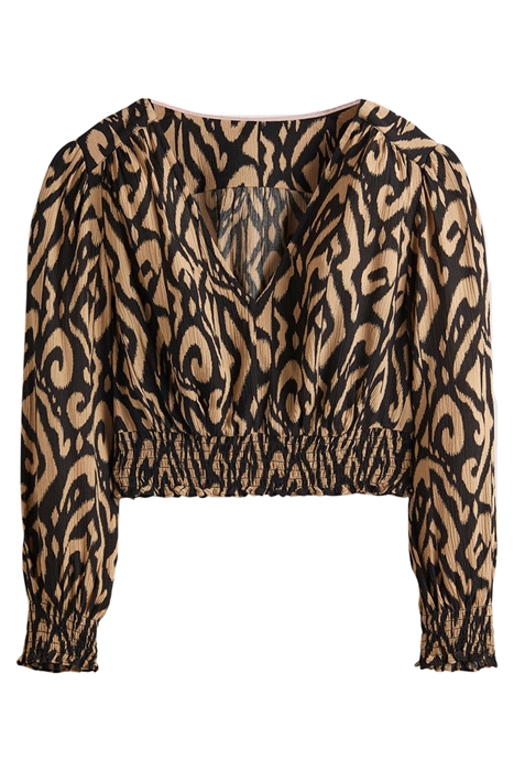 GRACE CRINKLE CO-ORD TOP BLK 1