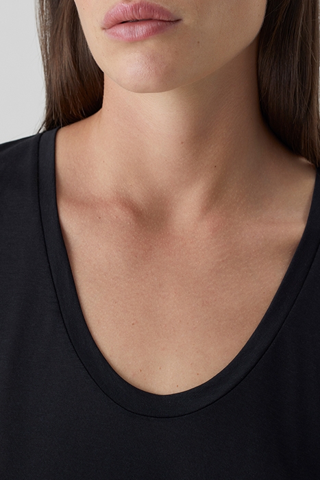 T-SHIRT SOFT V BLACK 3