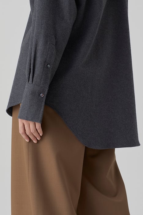 BUTTON DOWN SHIRT DARK GREY MELANGE 2