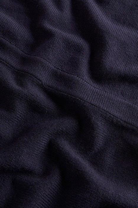 SQUARE NECK KNITTED DRESS NAV 3