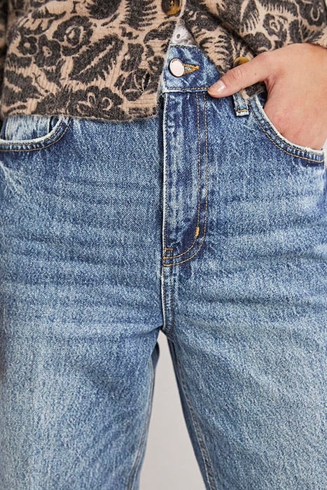 RIGID CROPPED FLARE JEANS GRN 4