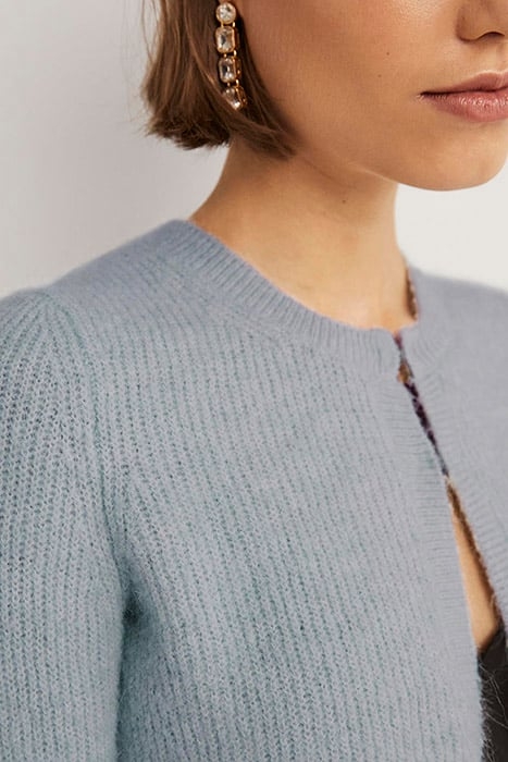 RIB KNIT BOLERO BLU 4