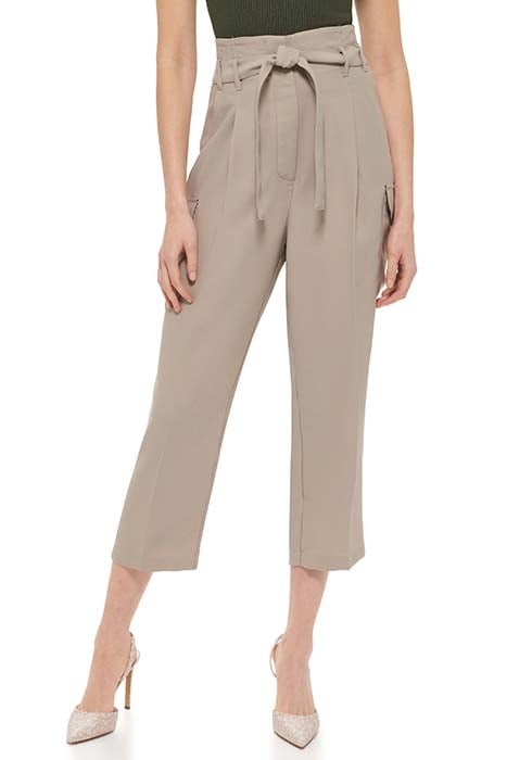 TIE HIGH WAIST TAPER CITY KHAKI 1