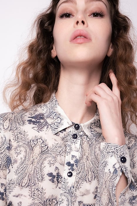 CARBONIA 1 CHEMISIER TWILL ST. ECRU/NAVY 4