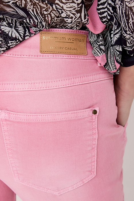 BOOTCUT CROPPED PANT SLUBBY STRETCH TWILL PURPLES 3