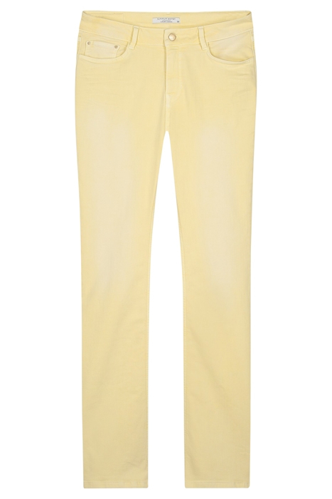 FLARED PANT SLUBBY STRETCH TWILL YELLOWS 1