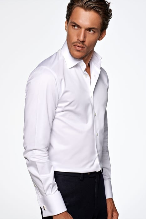 White Twill Slim Fit Shirt 1