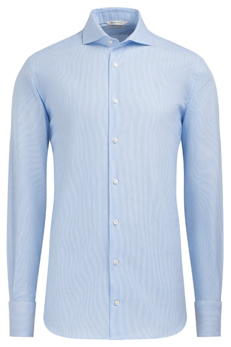 Light Blue Checked Slim Fit Shirt 2