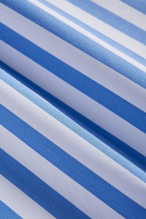 MID BLUE STRIPED SLIM FIT SHIRT 5