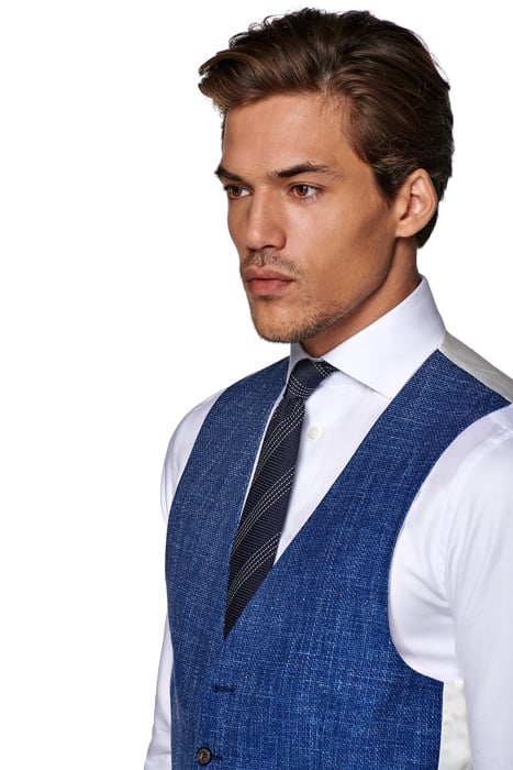 Mid Blue Waistcoat 6