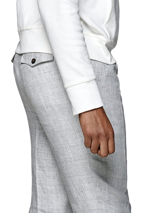 Light Grey Pleated Blake Trousers 5