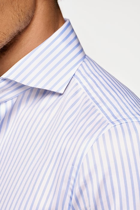 Light Blue Striped Slim Fit Shirt 6