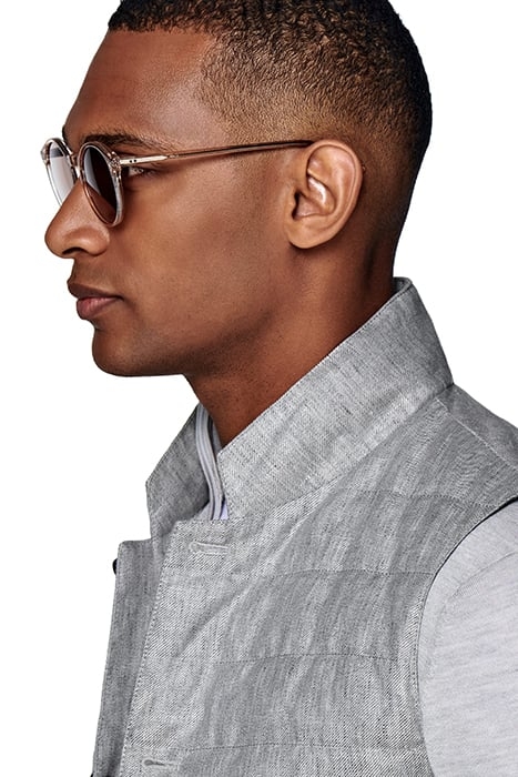 LIGHT GREY DOWN VEST 7