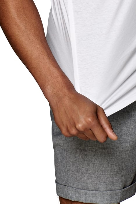 White Jersey Extra Slim Fit Short Sleeve Popover 7