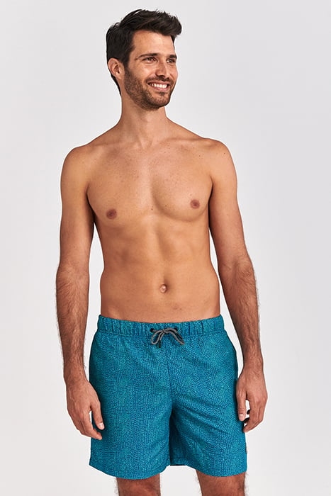 MEN SWIM SHORT MINIMAL MICRO PEACH DEEP LAGOON BLUE 1