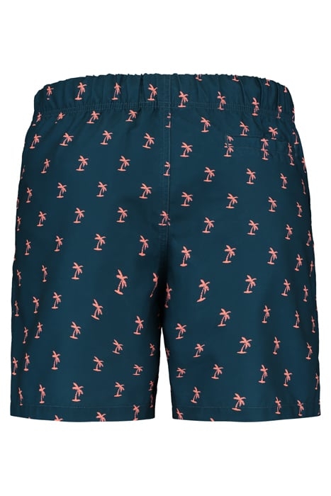 MEN SWIM SHORT SHIWI PALMTREE MICRO PEACH BLUE POND 6
