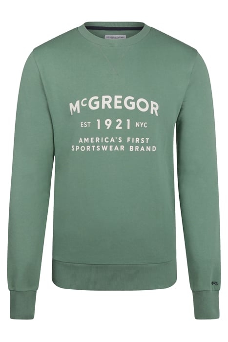 C- NECK SWEATSHIRT GREEN 1