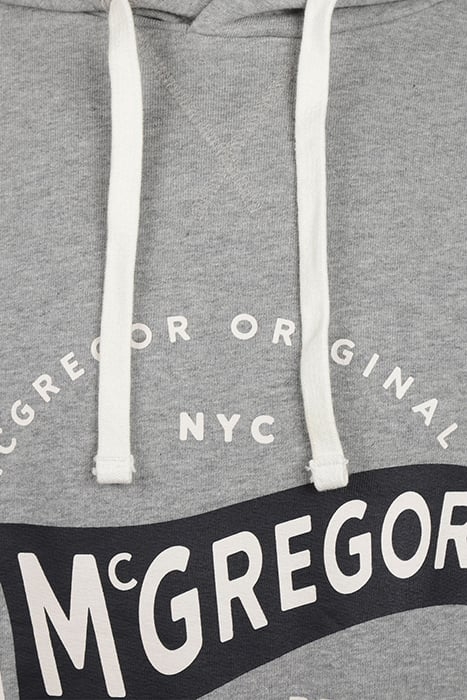 HOODY WITH GRAPHIC GREY MELANGE 3