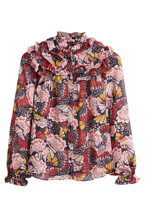 RUFFLE NECK SHIRT MUL 3