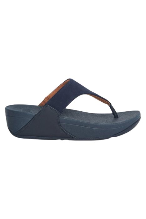 LULU SUEDE TOE POST SANDALS DARK NAVY 1