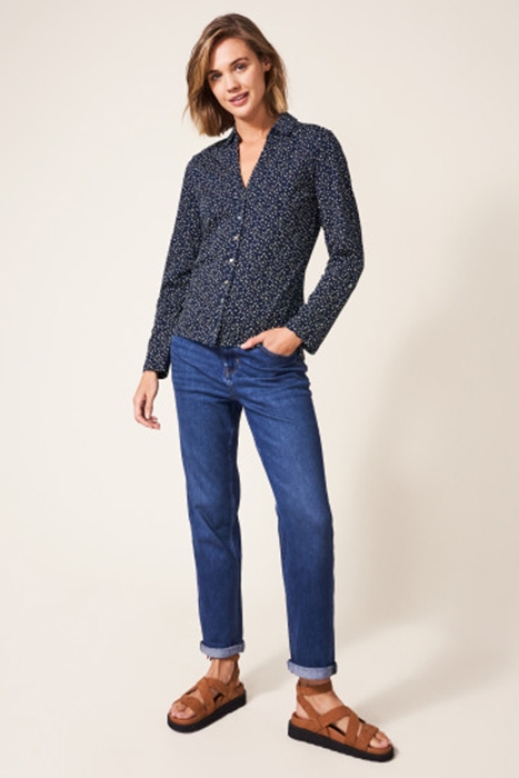 ANNIE JERSEY SHIRT NAVY MULTI 2