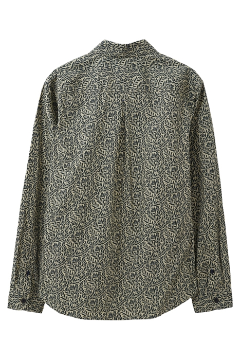LEAF PRINTED SHIRT DARK GREEN 6